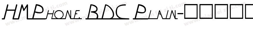 HMPhone BDC Plain字体转换